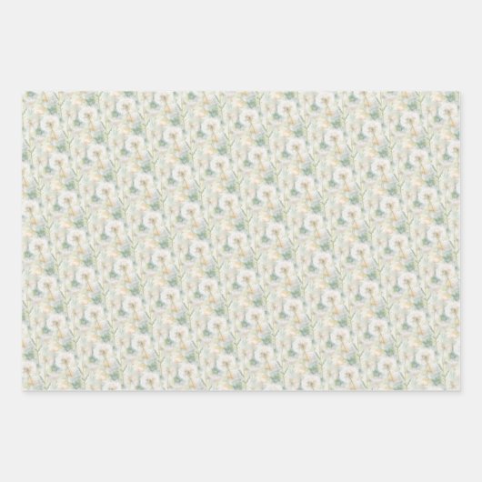 Elegante Watercolor-Lüster Geschenkpapier Set (Vorderseite 3)