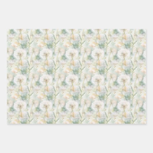 Elegante Watercolor-Lüster Geschenkpapier Set (Vorderseite 2)