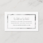 Elegante Watercolor Marble Bliss Wedding Begleitkarte (Vorderseite)