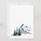 Elegante Watercolor Mountains NEUTRAL Baby Shower Einladung (Rückseite)