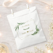 Elegante Watercolor Olivenweg Geschenktütchen (Ausgeschnitten)