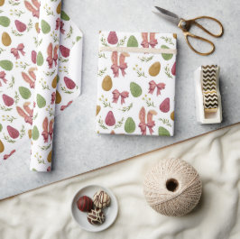 Elegante Watercolor Osterfeier Sonniges Jahr Papio Geschenkpapier