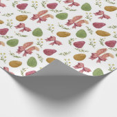 Elegante Watercolor Osterfeier Sonniges Jahr Papio Geschenkpapier (Ecke)