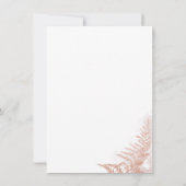 Elegante Watercolor Pampas Grotto America Einladung (Rückseite)