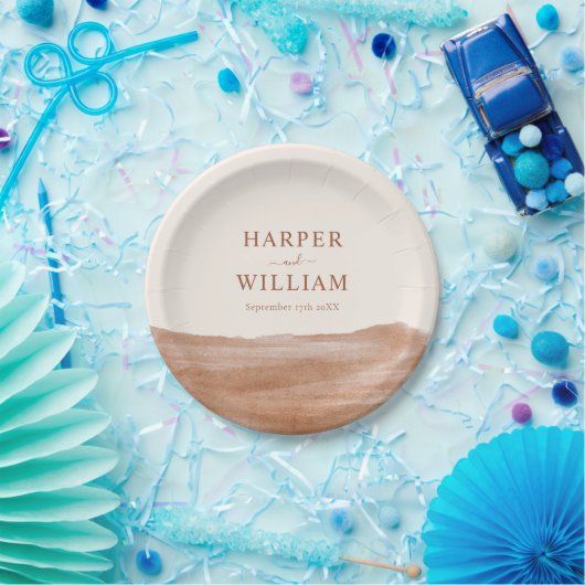 Elegante Watercolor Pappteller (Party)