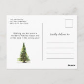 Elegante Watercolor Pinakothek Züst Postkarte (Rückseite)