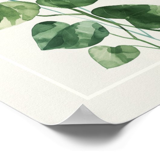 Elegante Watercolor Poster (Ecke)