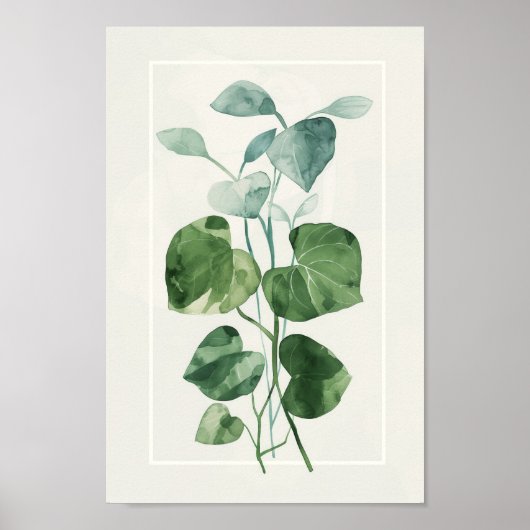 Elegante Watercolor Poster (Vorne)