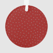 Elegante Watercolor Red Bow Familie Weihnachtsbaum Ornament (Rückseite)