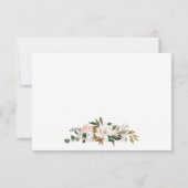 Elegante Watercolor Rose RSVP Karte (Rückseite)