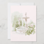 Elegante Watercolor Save The Date (Rückseite)