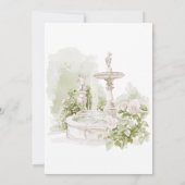 Elegante Watercolor Save The Date (Rückseite)