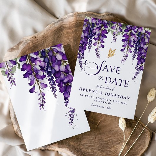 Elegante Watercolor Save The Date