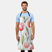 Elegante Watercolor Schürze (Getragen)