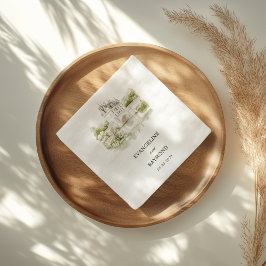 Elegante Watercolor Serviette