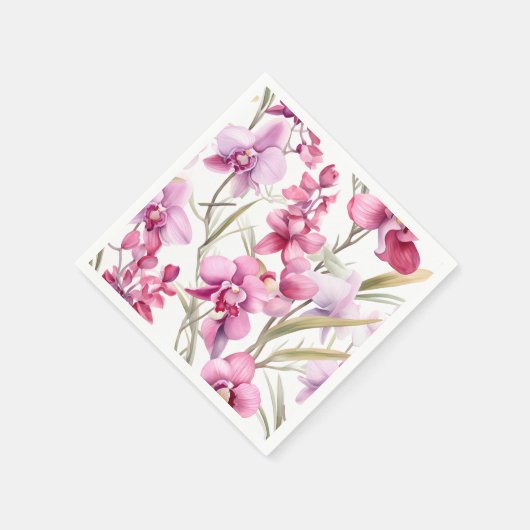 Elegante Watercolor Serviette (Ecke)