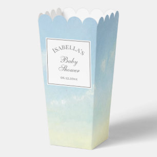 Elegante Watercolor Sky and Clouds Baby Shower Geschenkschachtel
