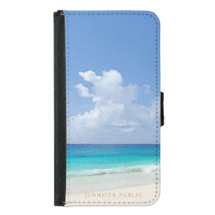 Elegante Watercolor Sky Template Geldbeutel Hülle Für Das Samsung Galaxy S5