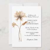 Elegante Watercolor Terracota Einladung (Vorderseite)