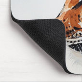 Elegante Watercolor Tiger Art Mousepad (Ecke)