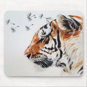 Elegante Watercolor Tiger Art Mousepad (Vorne)