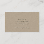 Elegante Watercolor Tree Rasenmäher Pflege der Was Visitenkarte (Rückseite)