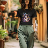 Elegante Watercolor Virgo Zodiac Custom T-Shirt