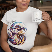 Elegante Watercolor Virgo Zodiac Custom Tasse