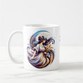 Elegante Watercolor Virgo Zodiac Custom Tasse (Links)