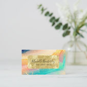 Elegante Watercolor Visitenkarte (Stehend Vorderseite)