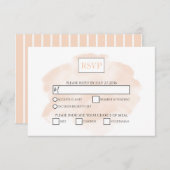 Elegante Watercolor Wedding RSVP Cards (Vorne/Hinten)