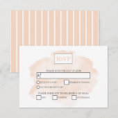 Elegante Watercolor Wedding RSVP Cards Karte (Vorne/Hinten)