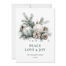 Elegante Watercolor Weihnachtsfeiertage Gruß