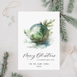 Elegante Watercolor Weihnachtsfeiertage Gruß Feiertagskarte<br><div class="desc">Bitte kontaktieren Sie mich,  wenn Sie Hilfe oder einen neuen Artikel benötigen. Ich antworte bald.</div>