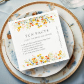 Elegante Watercolor Wilde Blume Blumenzehen Serviette