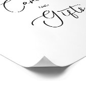 Elegante Watercolor Winter Anemones Blume Bridal Poster (Ecke)