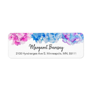Elegante Watercolorhydrangea-Blumen