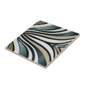 Elegante Wavy Muster Keramik Tile Fliese (Seite)