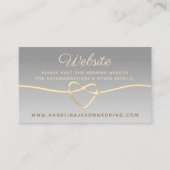 Elegante Website Wedding Begleitkarte (Vorderseite)
