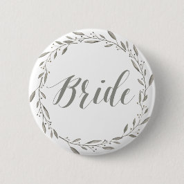 Elegante Wedding Buttons Graue Blumenbraut