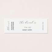 Elegante Wedding Cheers Drink Ticket Voucher Card (Vorderseite)