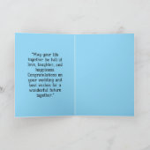 Elegante Wedding Congratulations Card Karte (Innenseite)