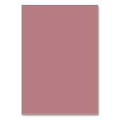 Elegante Wedding Custom Dusty Rose Guest Platzkart Tischnummer (Rückseite)