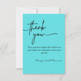 Elegante Wedding Dankeschön Card Dankeskarte