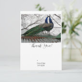 Elegante Wedding Dankeschön Card Dankeskarte (Stehend Vorderseite)