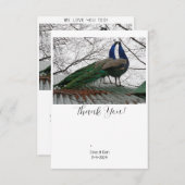 Elegante Wedding Dankeschön Card Dankeskarte (Vorne/Hinten)