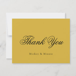 Elegante Wedding Dankeschön Card im klassischen St Mitteilungskarte