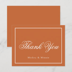 Elegante Wedding Dankeschön Card im klassischen St Mitteilungskarte