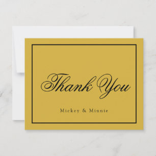 Elegante Wedding Dankeschön Card im klassischen St Mitteilungskarte