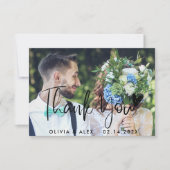 Elegante Wedding Dankeschön-Karte Einladung (Vorderseite)